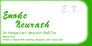 emoke neurath business card